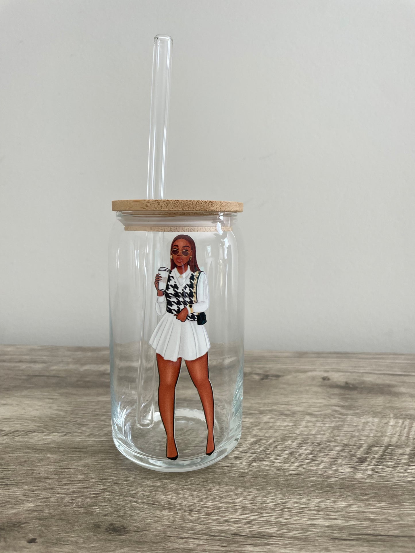 Coffee Chic It Girl Glass Cup