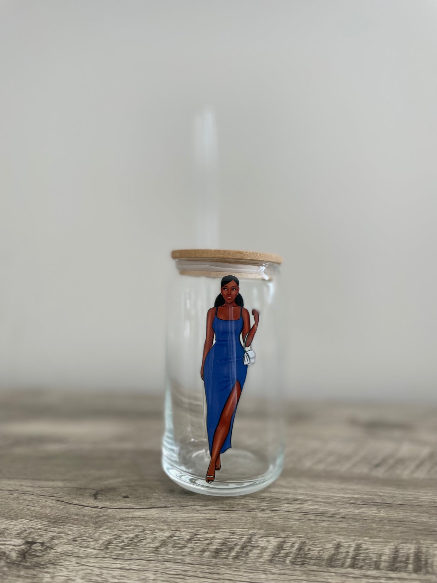 Blue Maxi It Girl Glass Cup