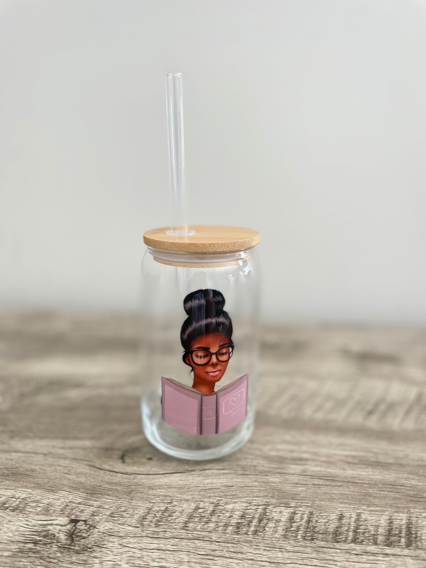 Reading Vibes Glass Cup