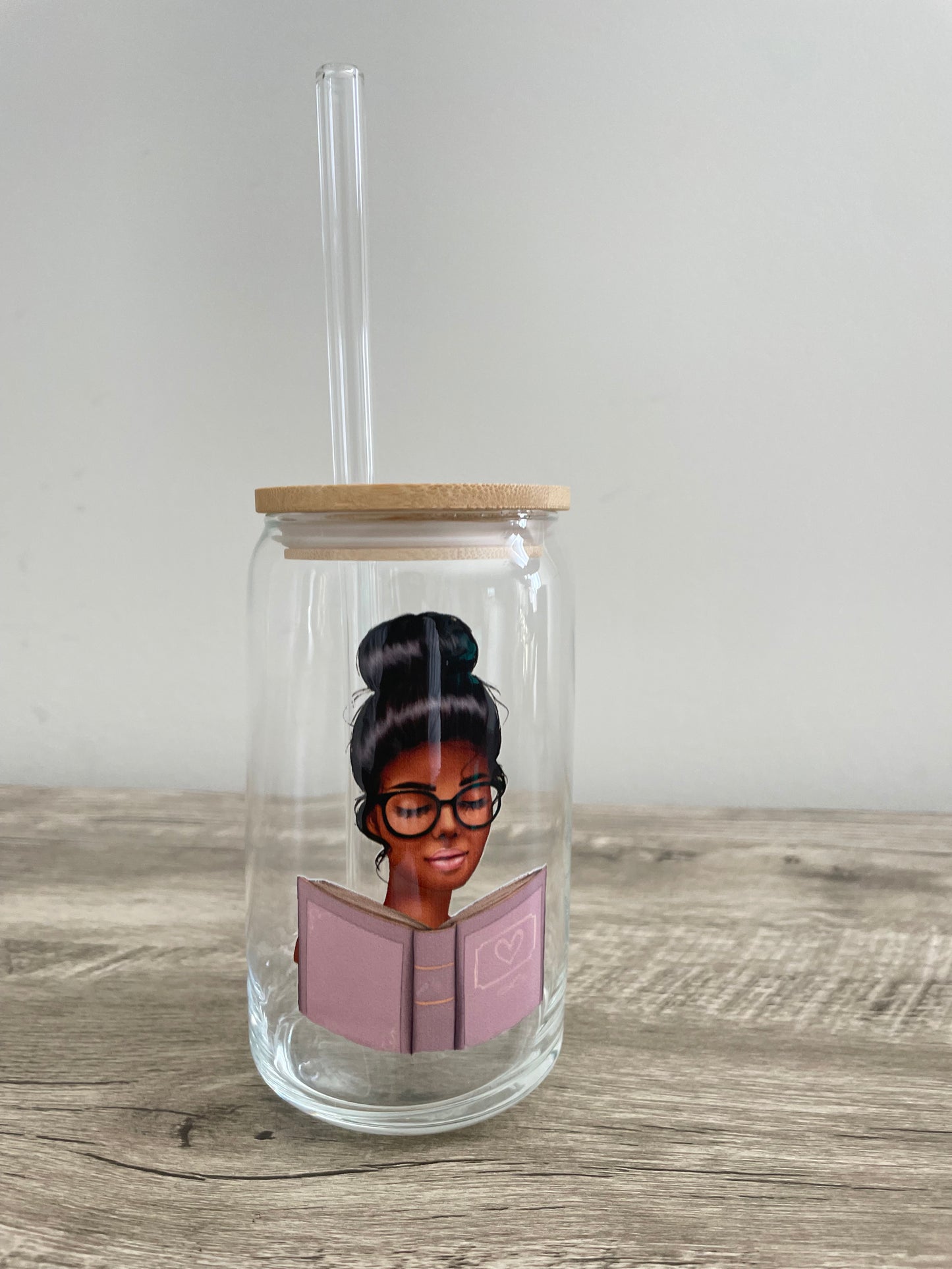 Reading Vibes Glass Cup