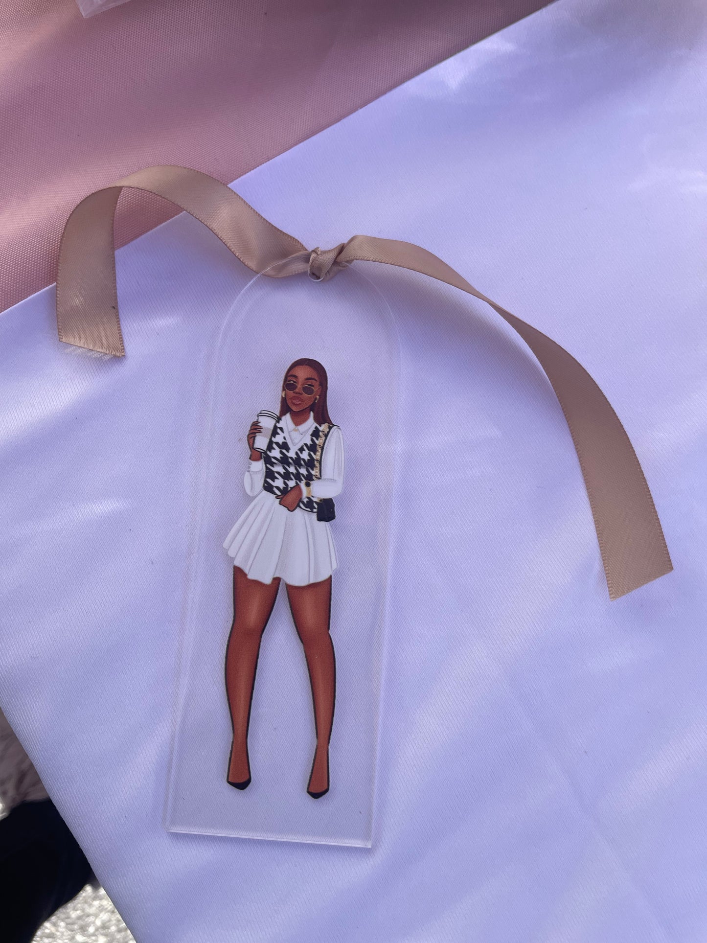 Coffee Chic It Girl - Acrylic Bookmark