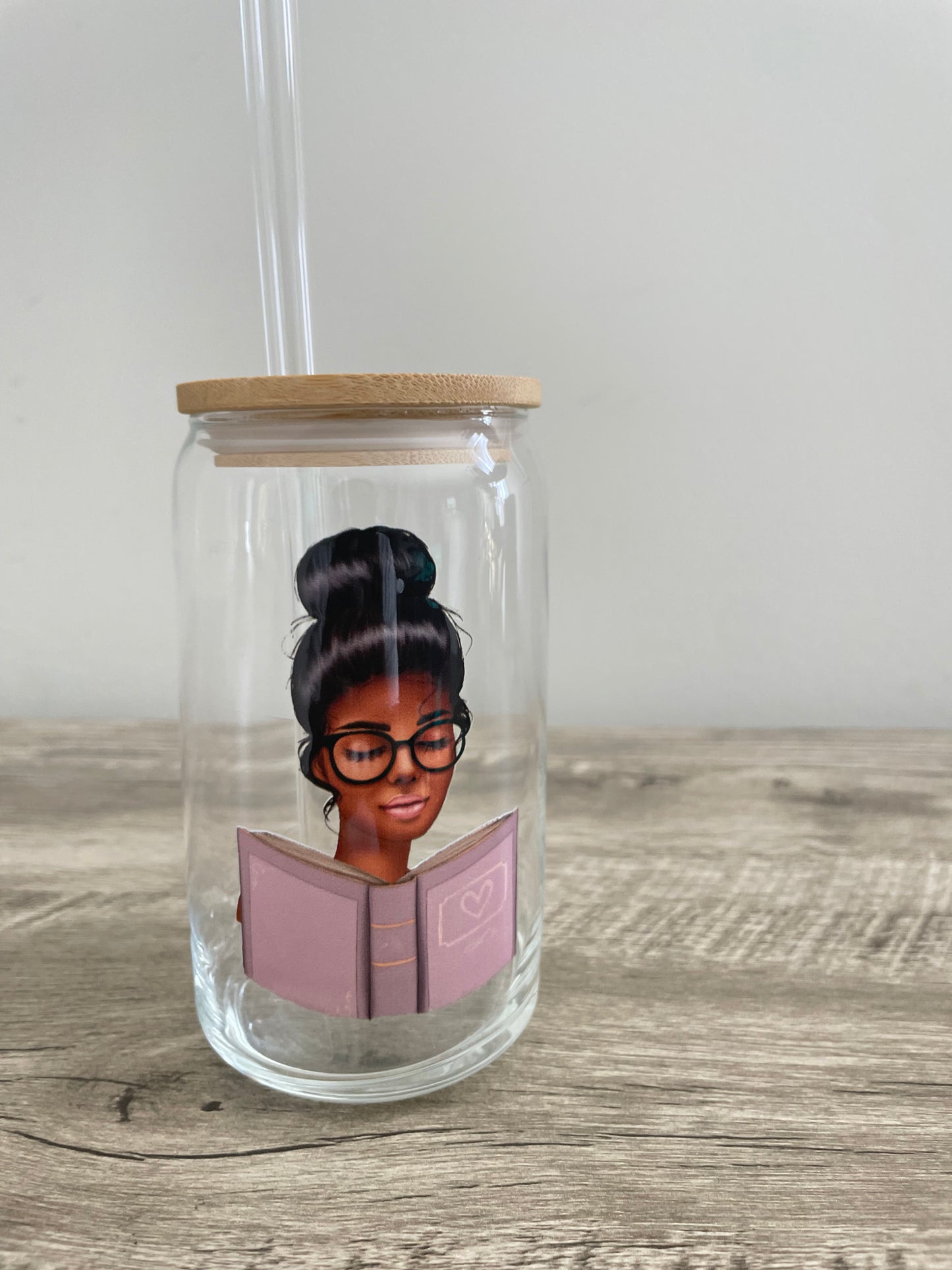 Reading Vibes Glass Cup