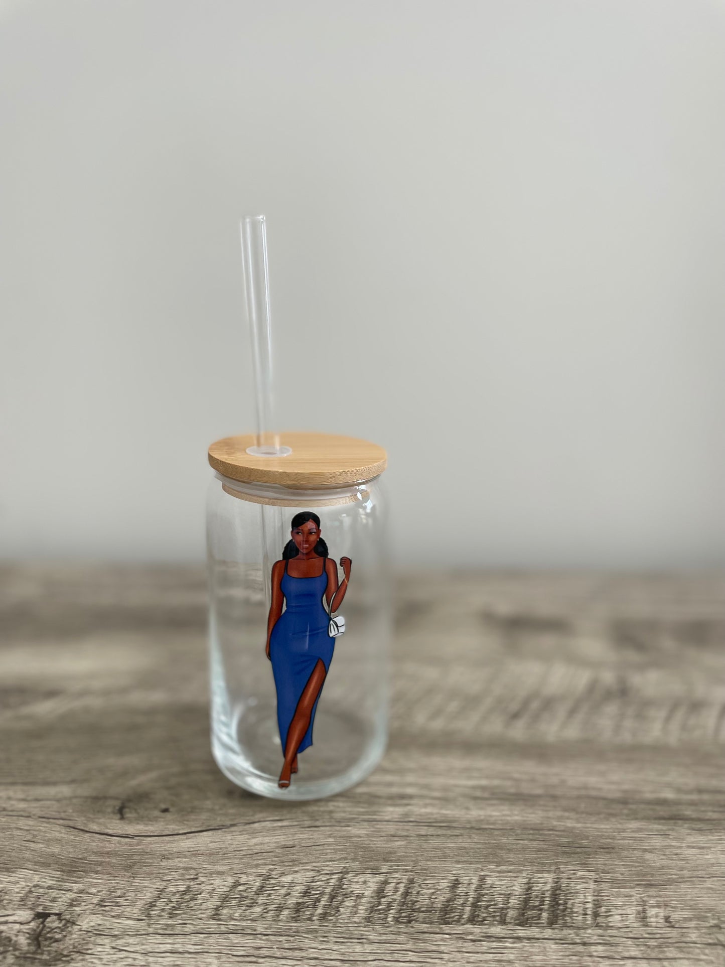 Blue Maxi It Girl Glass Cup