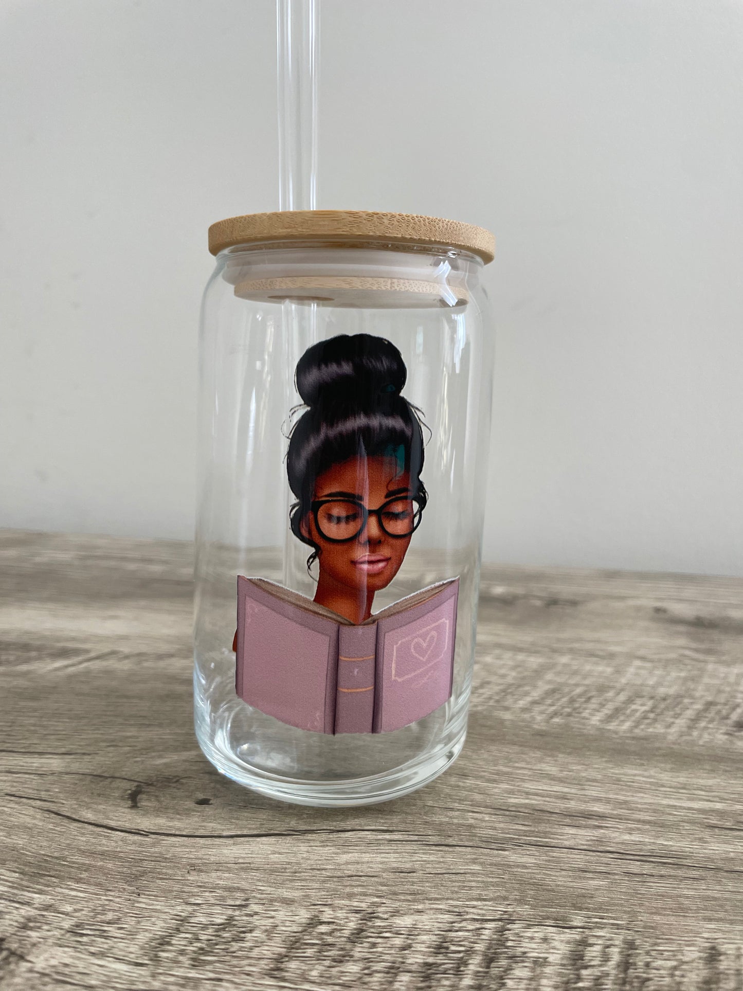 Reading Vibes Glass Cup