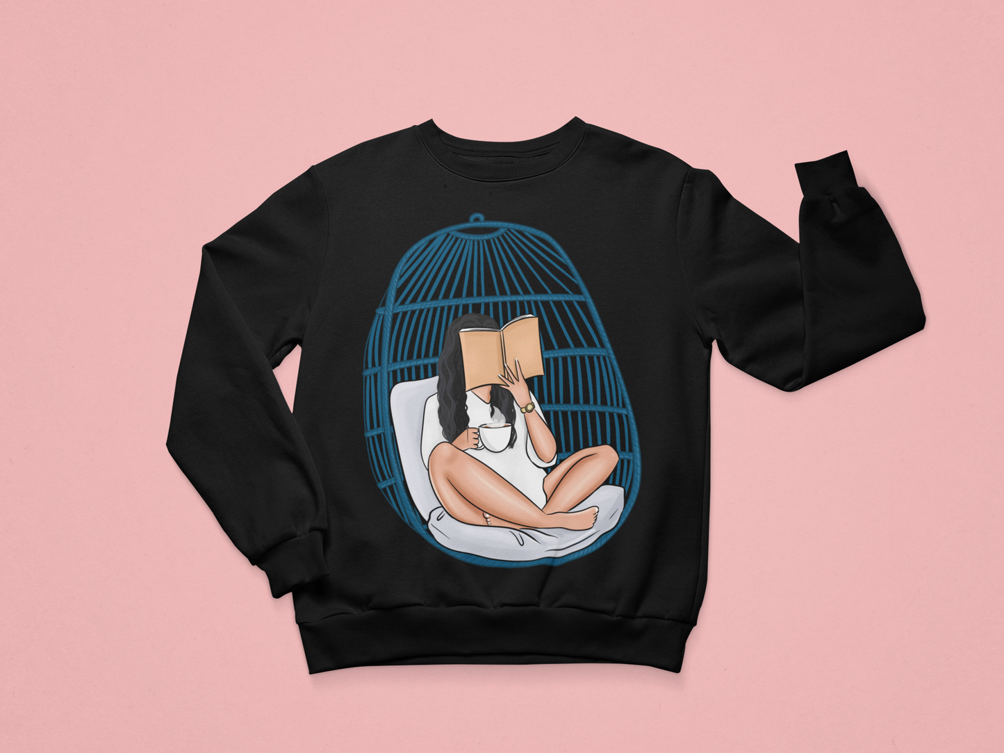 Blue Egg Chair Girlie Sweatshirt