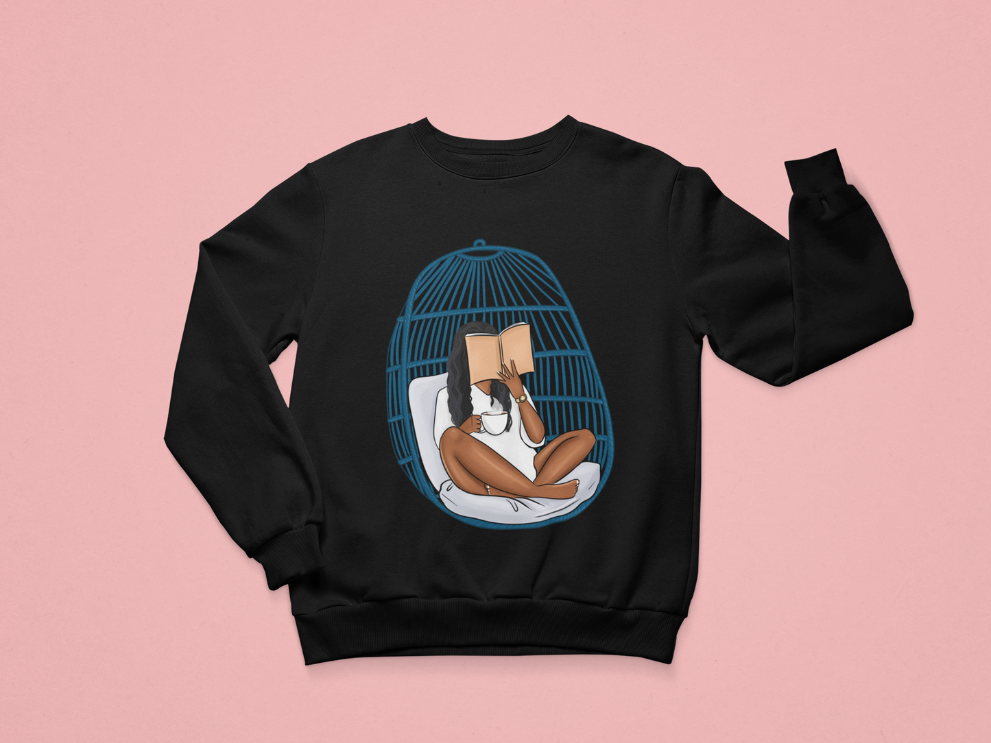 Blue Egg Chair Girlie Sweatshirt
