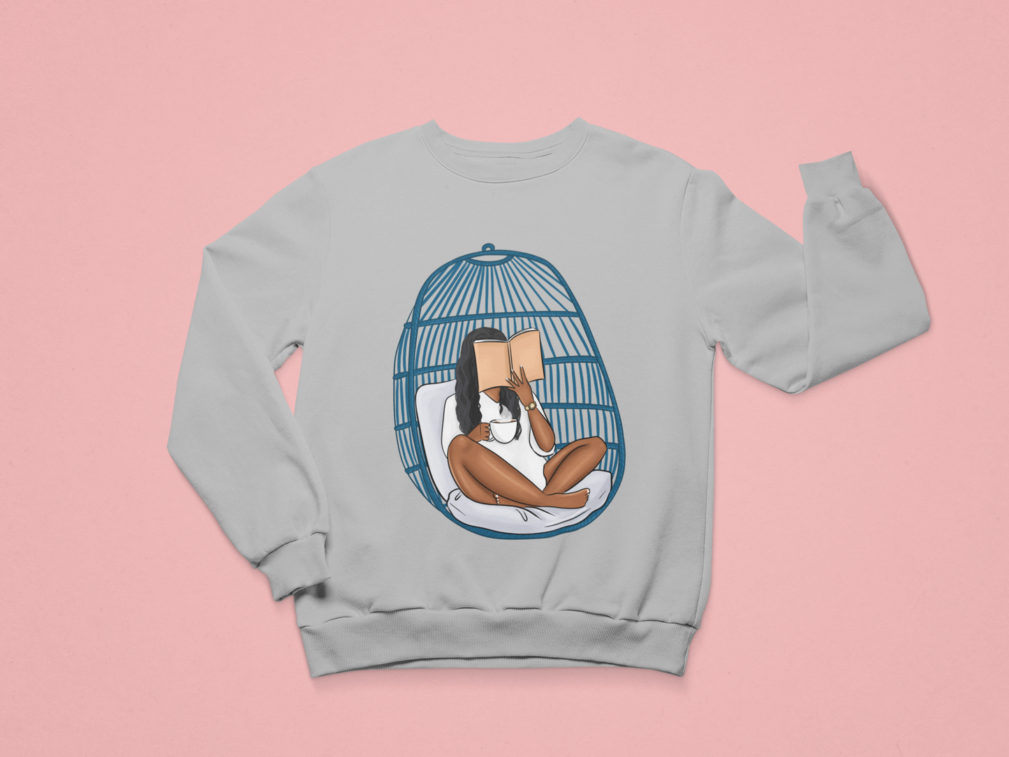 Blue Egg Chair Girlie Sweatshirt