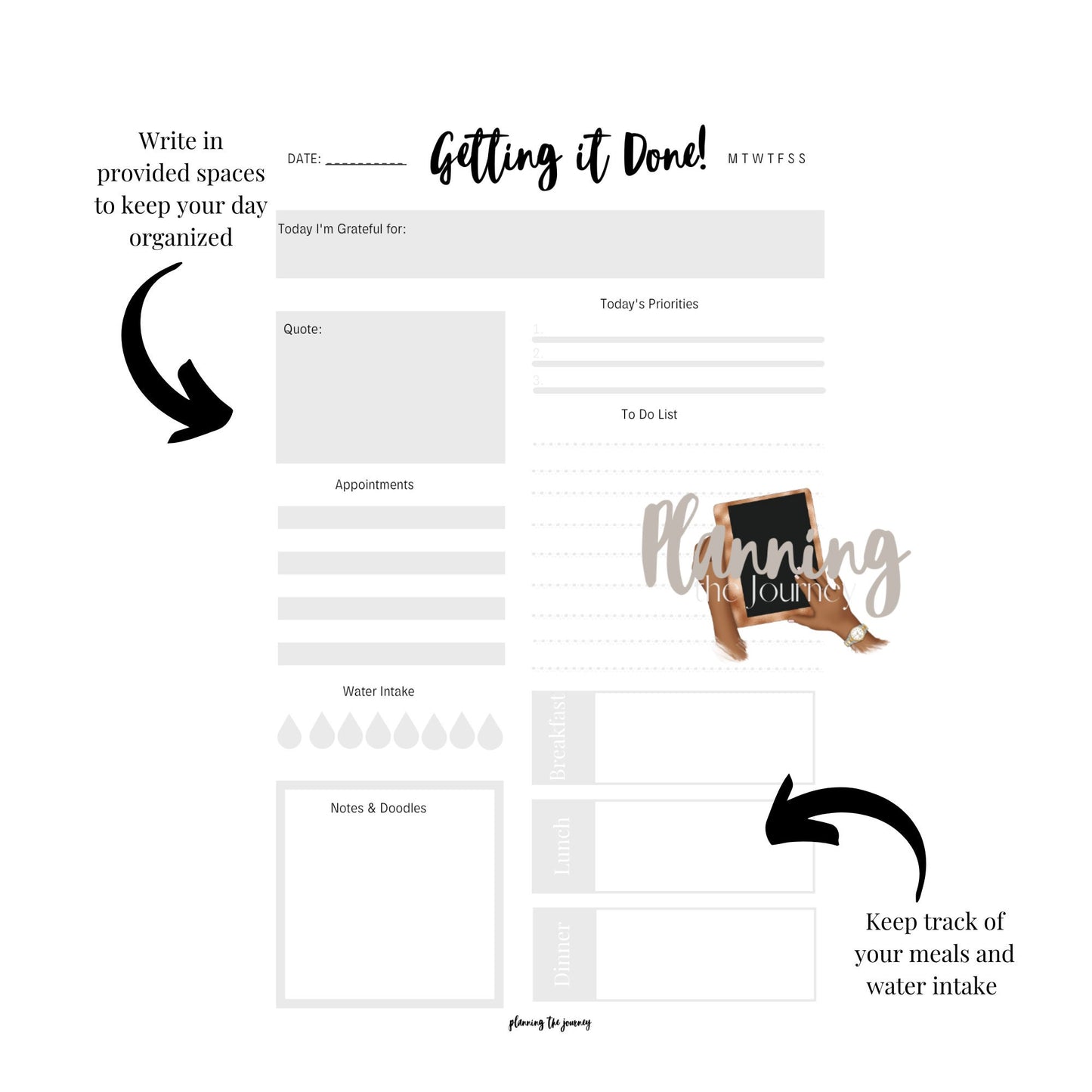 Getting it Done Daily Planner