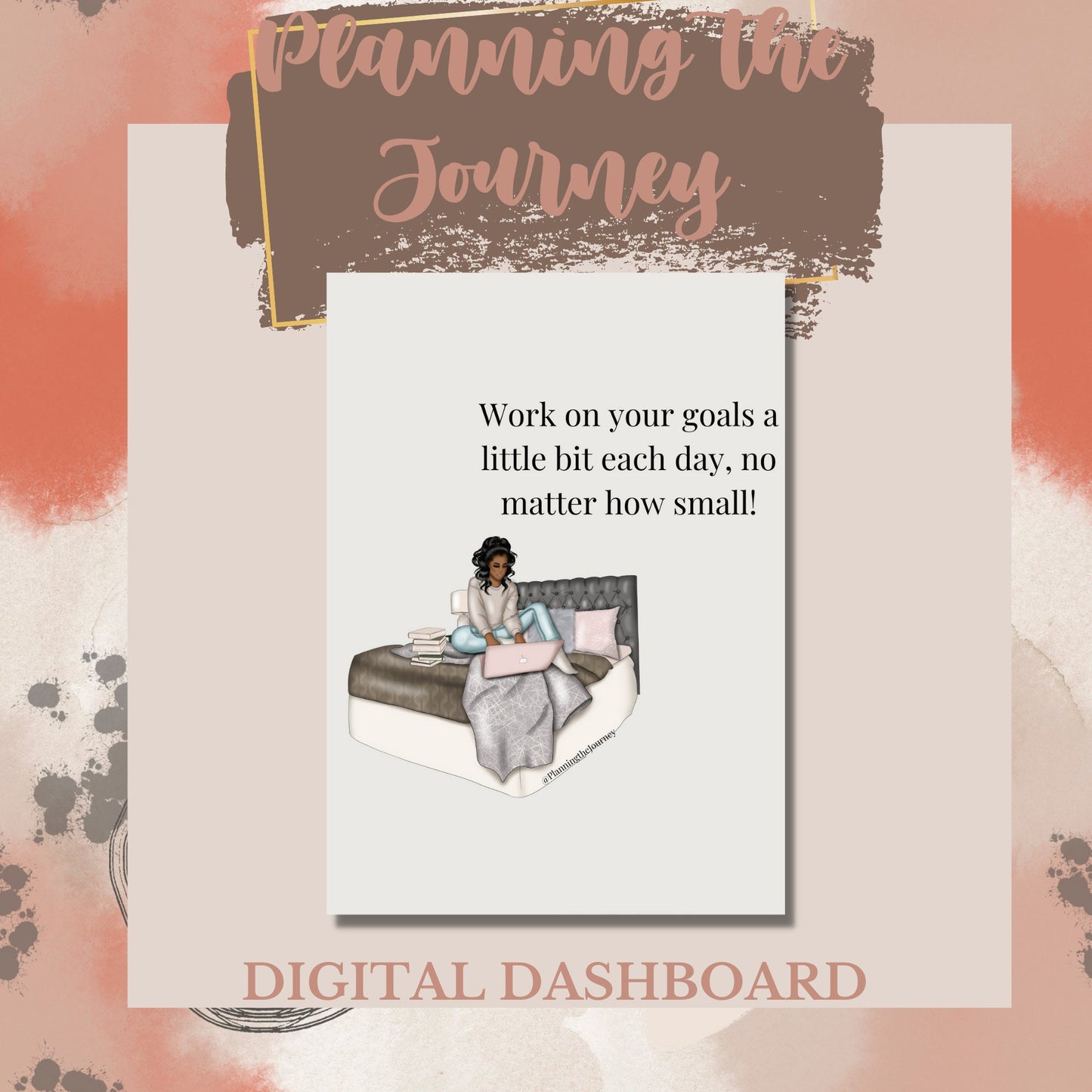 Work on your goals dashboard printable