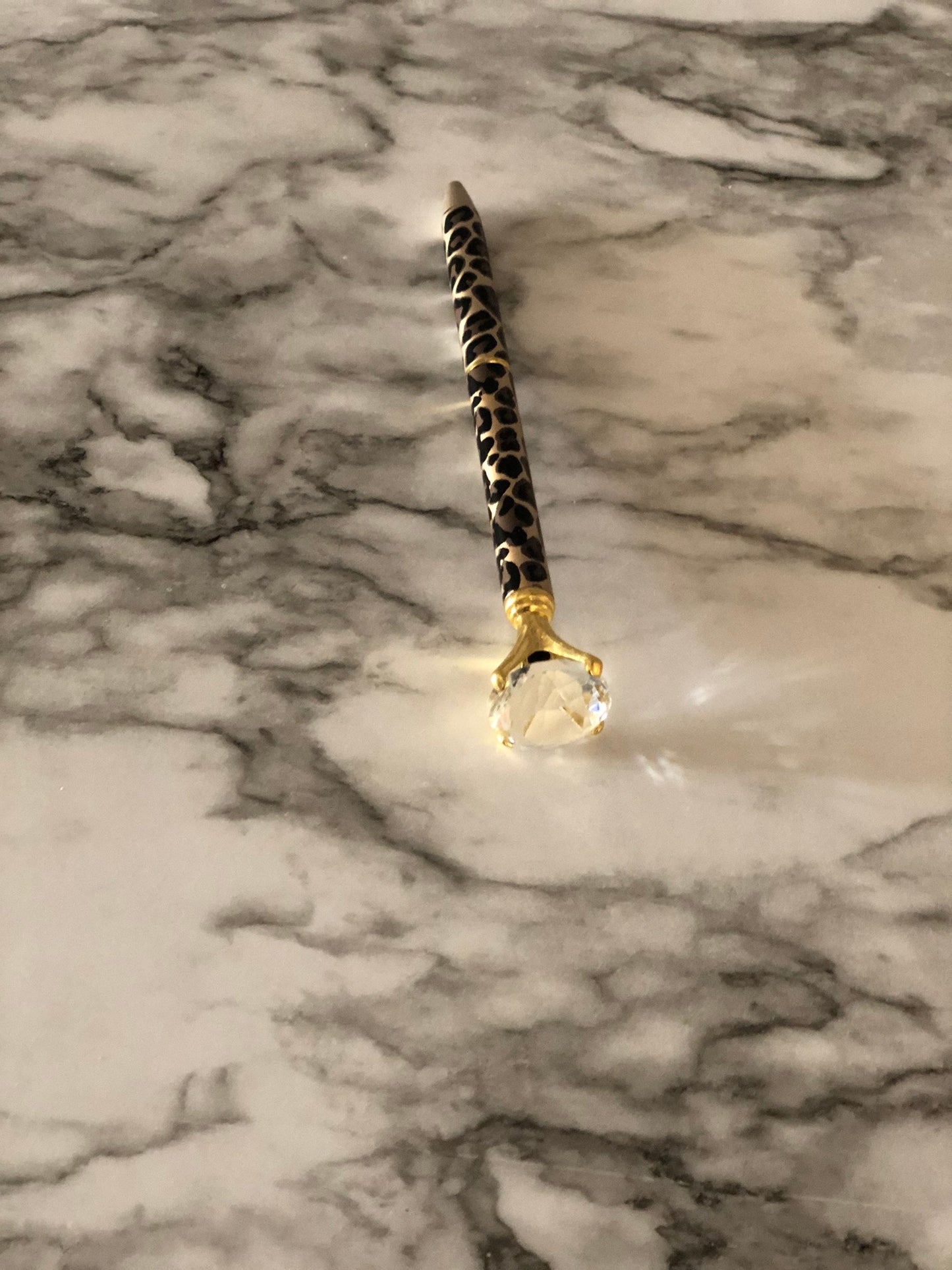 Cheetah Print Diamond Pen