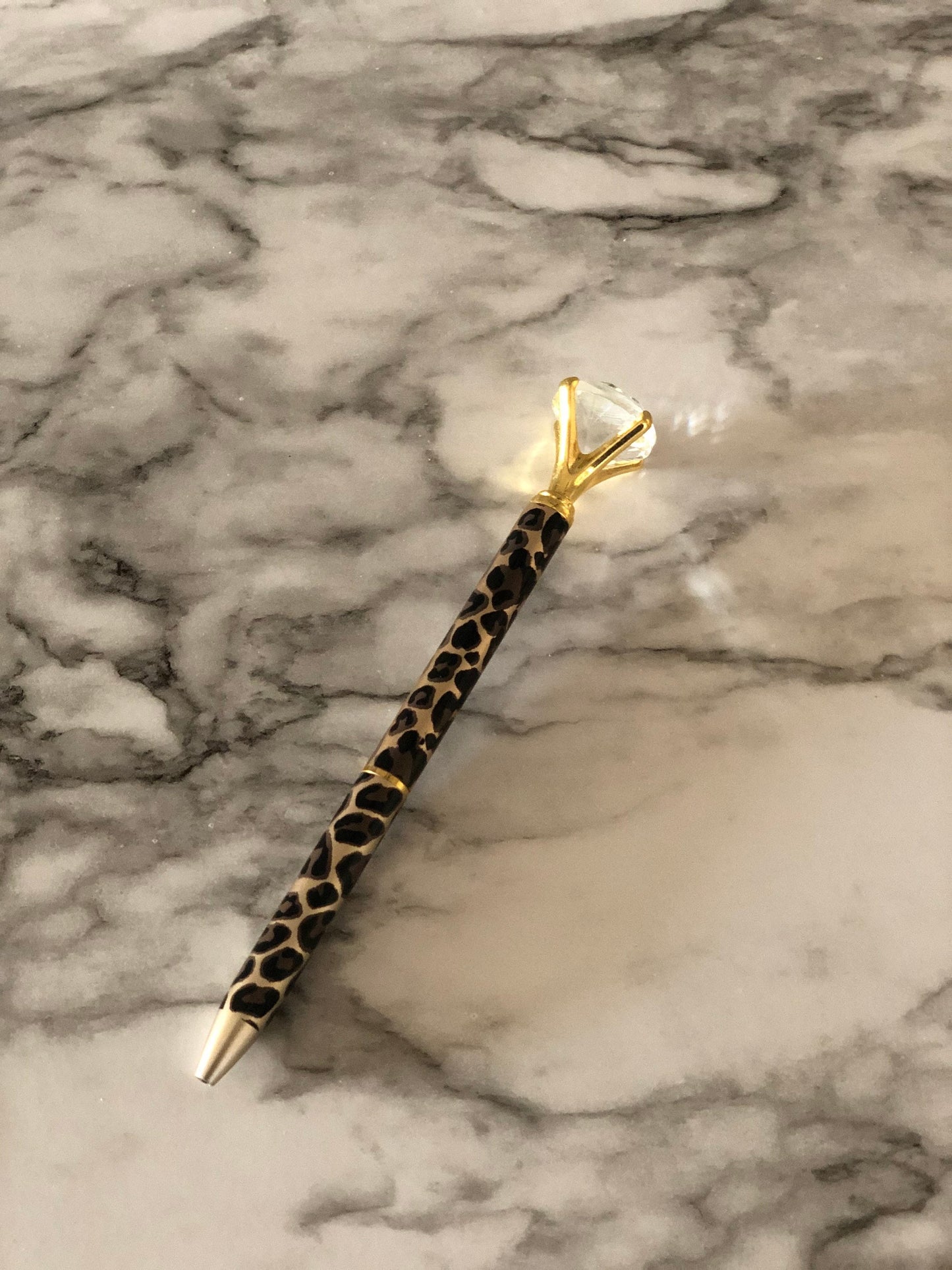 Cheetah Print Diamond Pen
