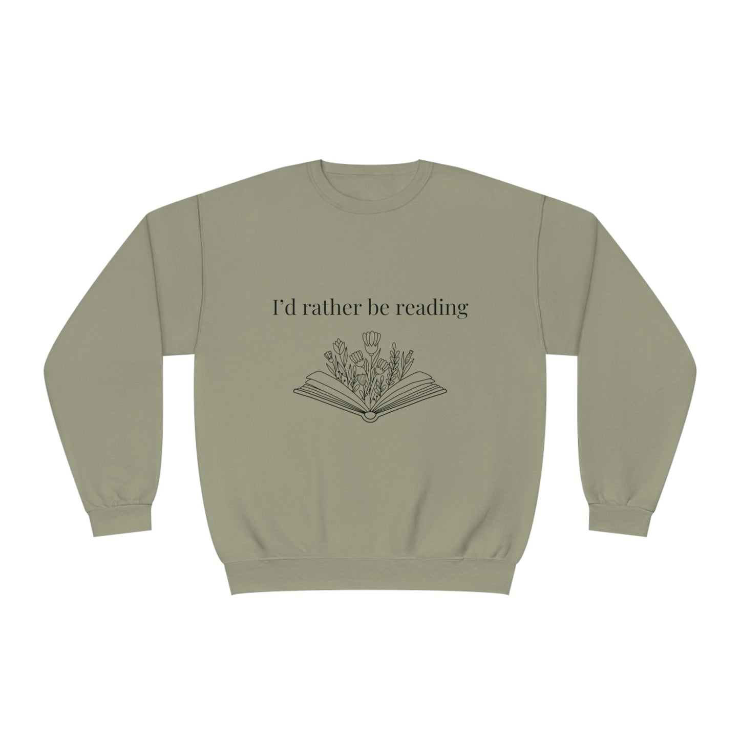 I'd rather be reading Crewneck Sweatshirt