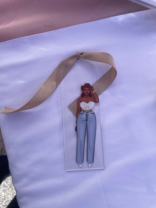 Cowgirl It Girl - Acrylic Bookmark