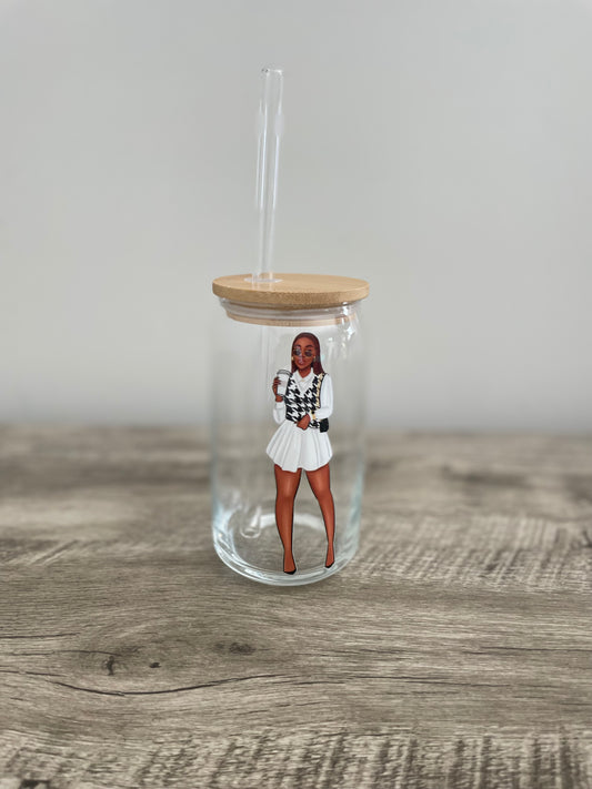 Coffee Chic It Girl Glass Cup