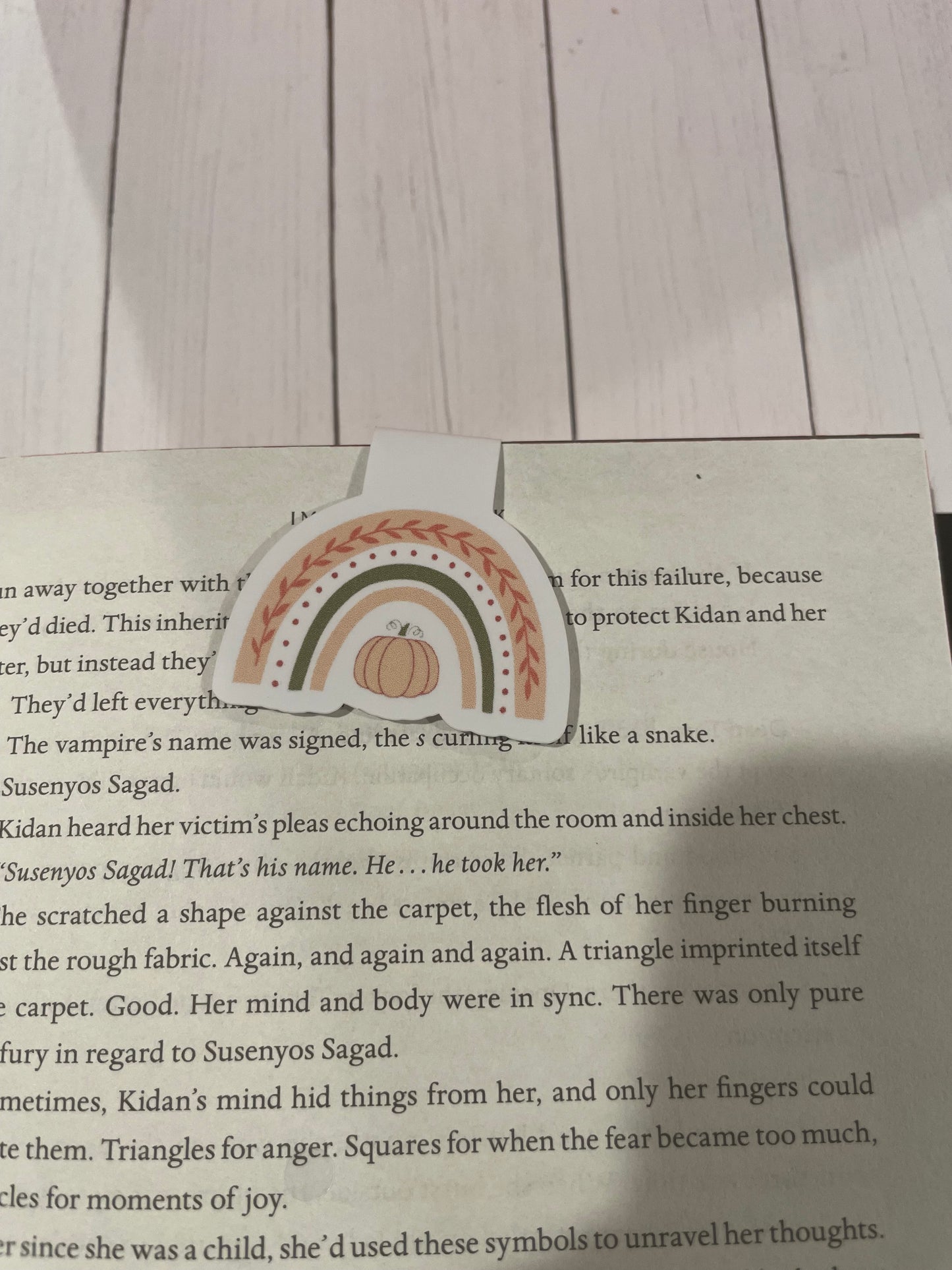 Fall Rainbow Magnetic Bookmark