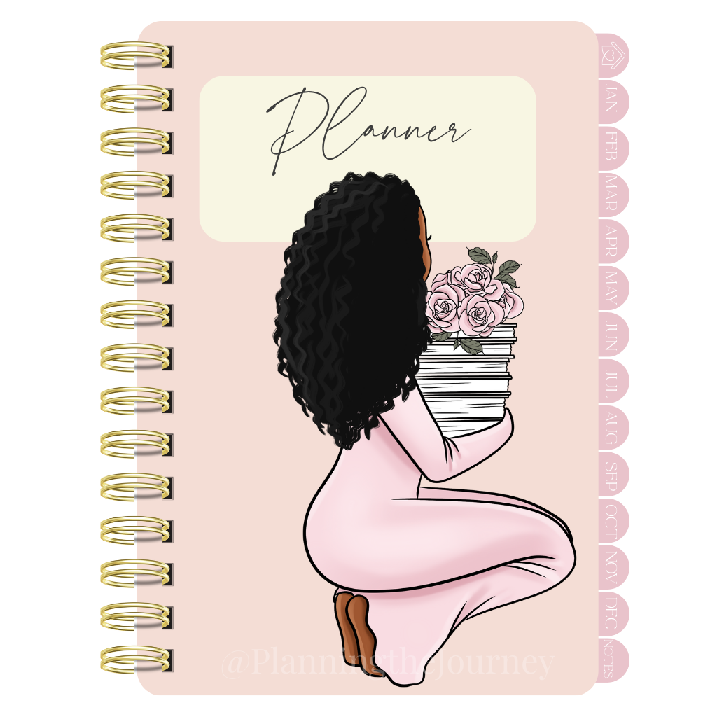 Rose Pink Girly Monthly Digital Calendar