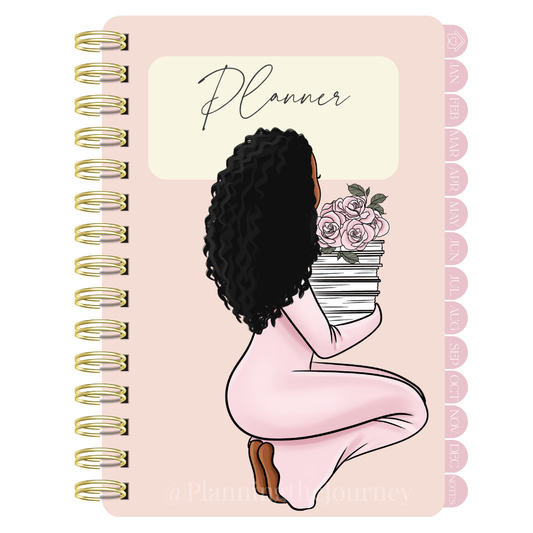 Rose Pink Girly Monthly Digital Calendar