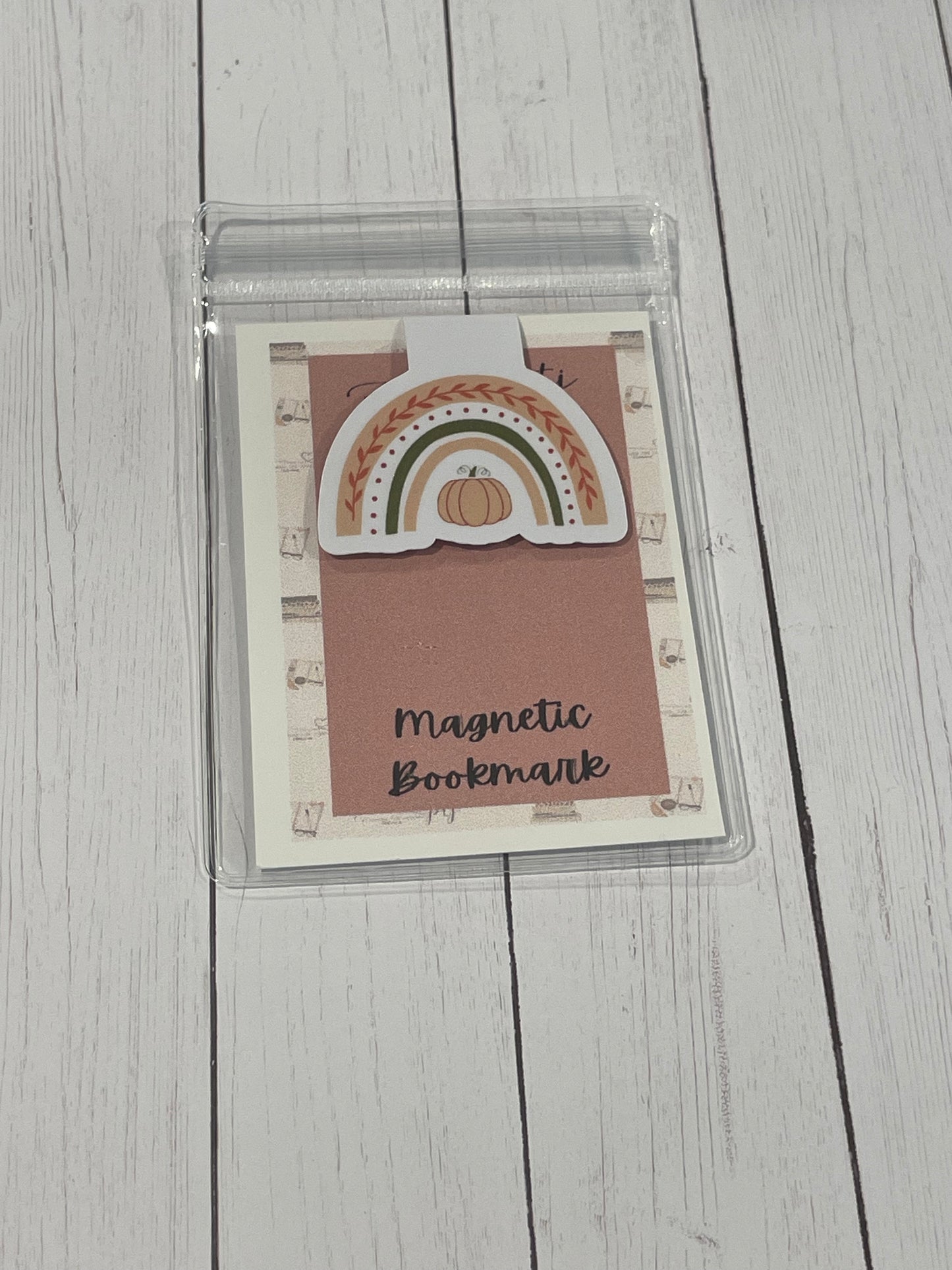 Fall Rainbow Magnetic Bookmark