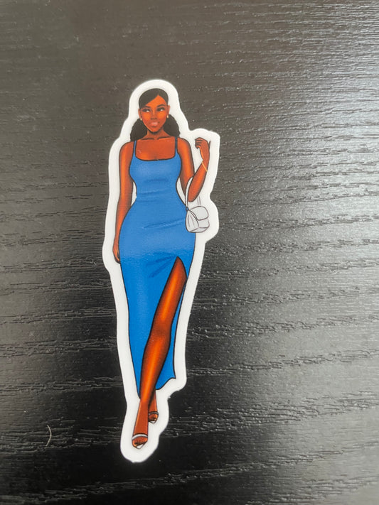 Blue Maxi It Girl Sticker