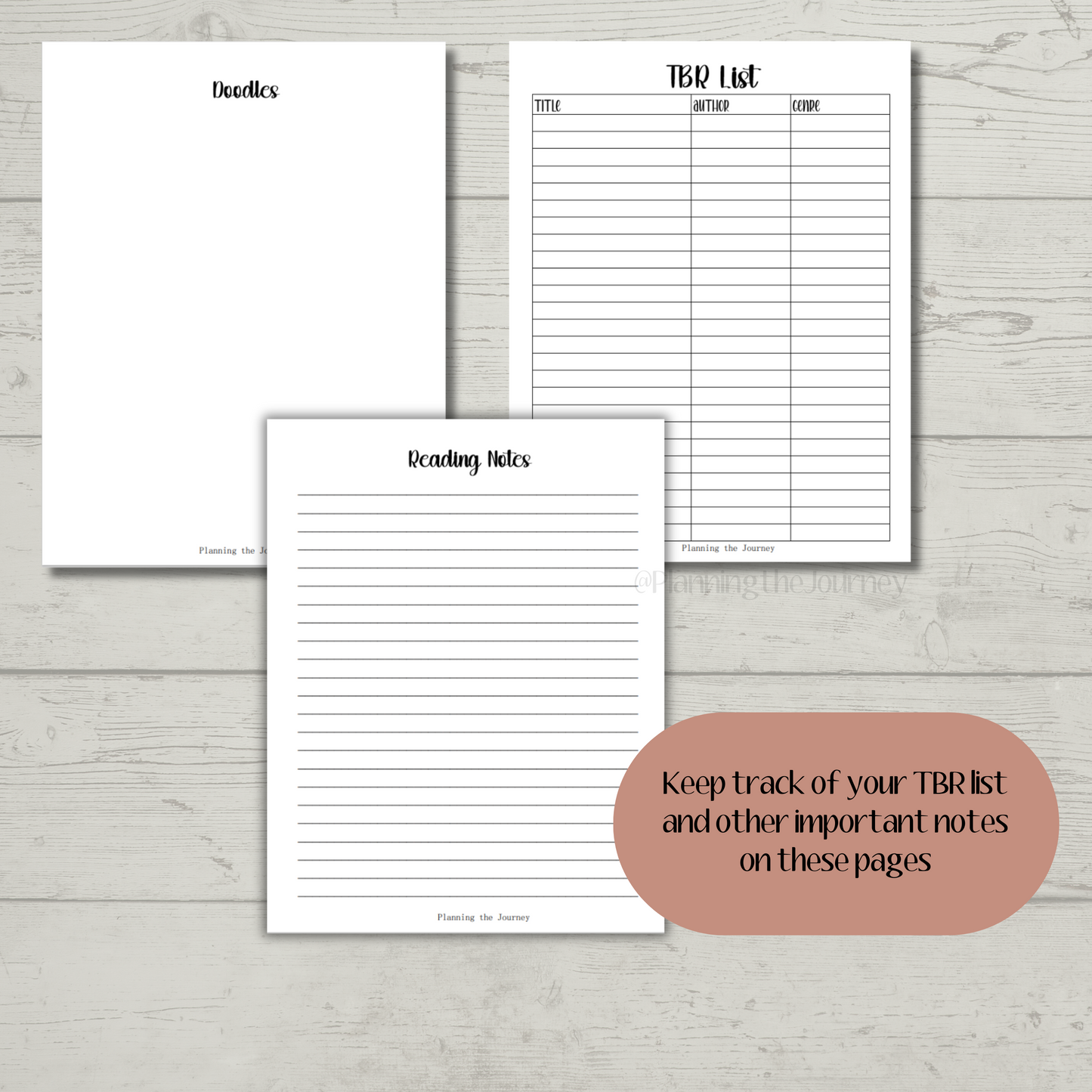 The Book Nook Reading Journal