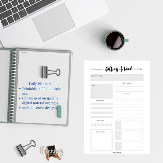 Getting it Done Daily Planner