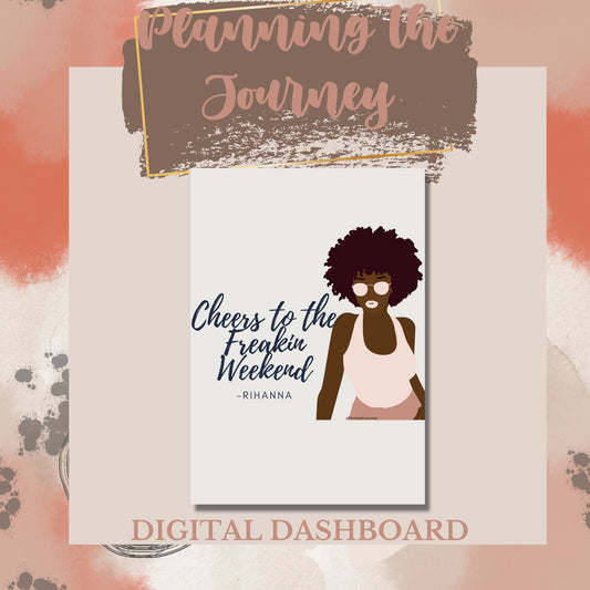 Freakin Weekend Printable Planner Dashboard