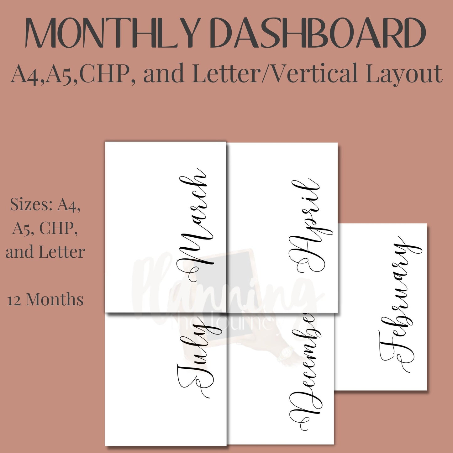 Monthly Dashboard Printables